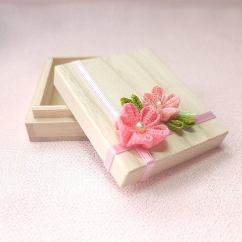 桐の花箱　長方形小箱（サイズ小・①）