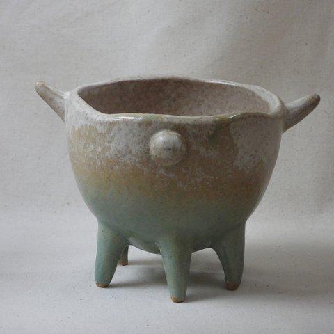 海色陶製植木鉢