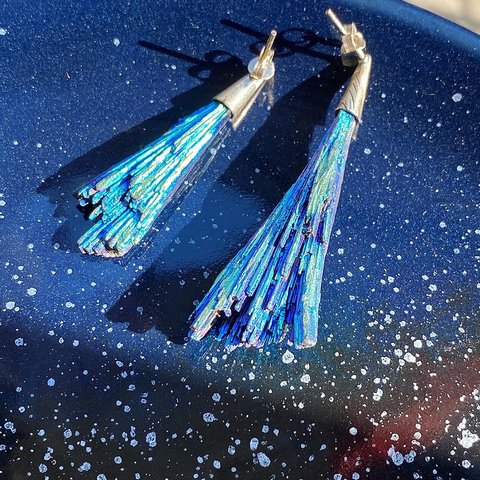 天然石 Kyanite イヤリング   