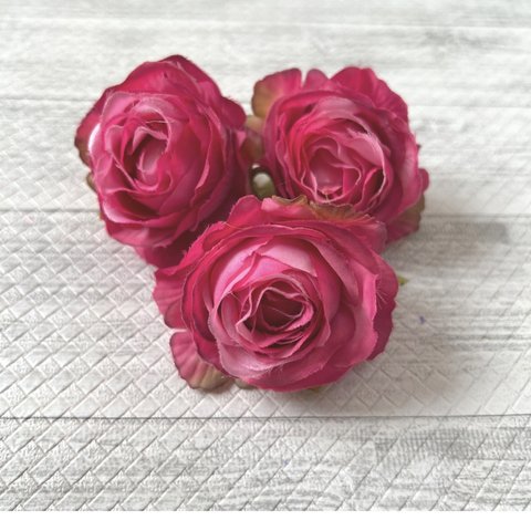 バラ　ピンク　造花 アーティフィシャルフラワー　ハンドメイド 材料 素材　花材　パーツ