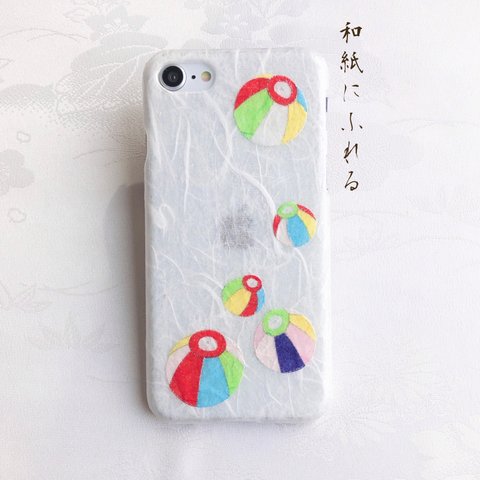 和風 和紙の紙ふうせん iPhone 和柄 スマホケース【iPhone/その他対応あり】  