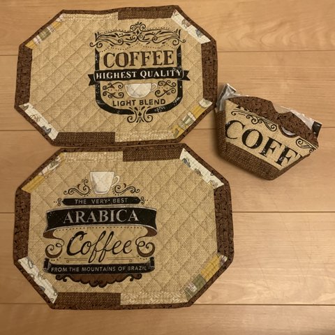 カフェマット＋コーヒーフィルターカバー