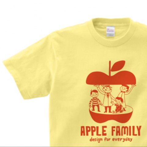 APPLE FAMILY  WM～WL•S～XL Tシャツ【受注生産品】