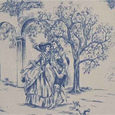 トワルドジュイ toile de jouy エイミー ブルー 青 