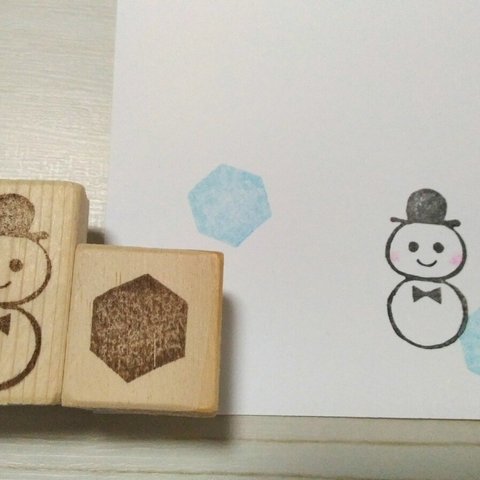 ボーラーハット雪だるま＆多様に使える六角形