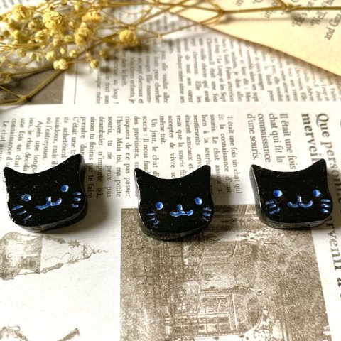 黒猫のブローチ”ミニブローチシリーズ”