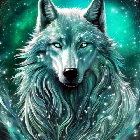 『狼の守護精霊』ポストカード