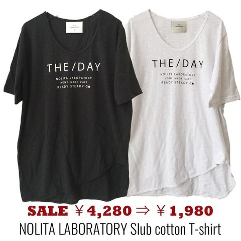 Sale☆【1,980円】NOLITAオリジナルゆるふわ着回し スラブコットン　Tシャツ