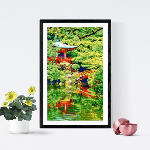 【アートポスター】京都 醍醐寺の弁天堂（作品No.549）