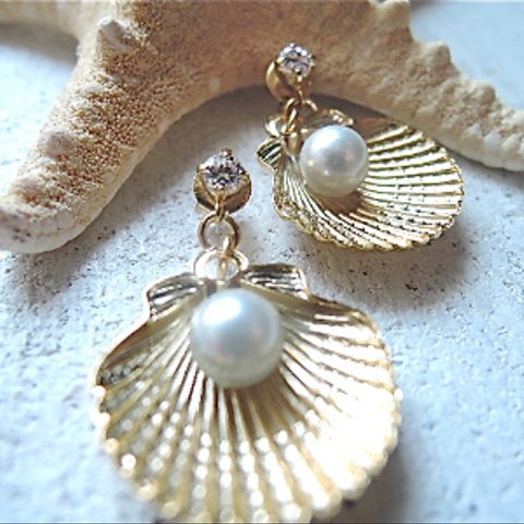 Mermaid beach earrings