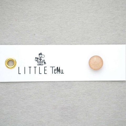 LITTLE Tellu 「limited'22AUT２０」Light beige　ピアス・ノンホールピアス【金属アレルギー対応】