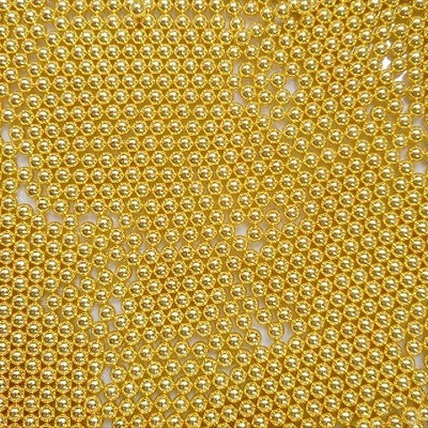 カラーパール ゴールド 4mm 約300個 ビーズパーツ アクセサリー材料 パール素材 穴無し  パール