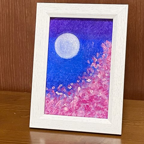 絵　絵画　桜　夜桜