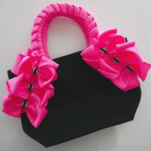 リボンmaiko bag ピンク エムスタイル