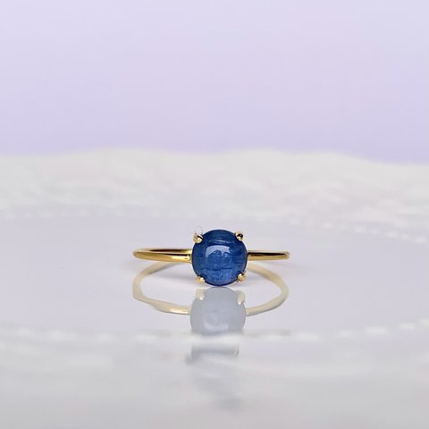カイヤナイトのリング　Minette☆ RING046    ❤︎  天然石  ❤︎ Silver925 18KGP ❤︎  11号 指輪