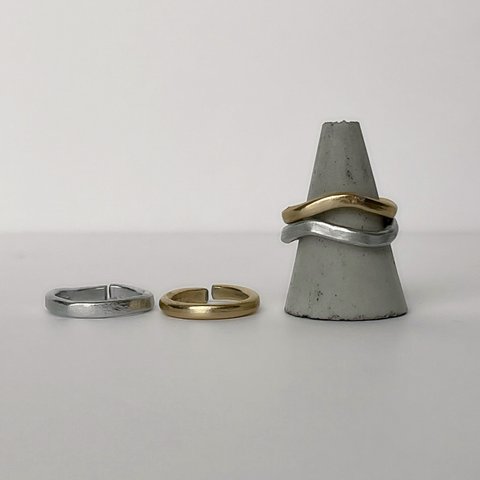 -wave straight ring-  / リング / 指輪 / ピンキーリング / アレルギー対応 / シルバーリング / ゴールドリング / フリーサイズ / ペアリング / 錆びない