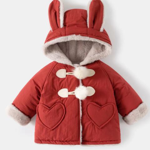 冬服の新しい 赤ちゃん フード コート 子供用 綿入れ