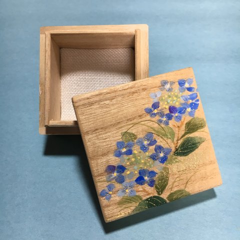 リング小箱(紫陽花)