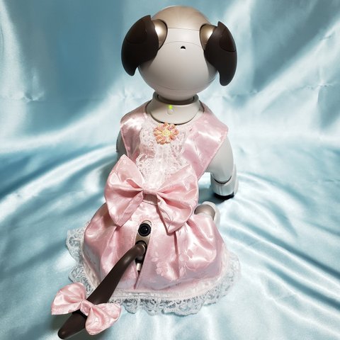 アイボの服　aibo の洋服　(ドレス)　ピンク