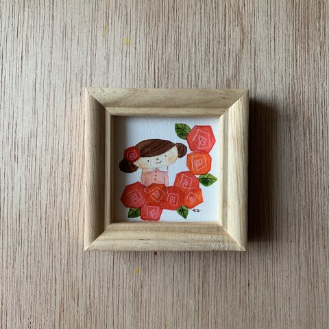 sold outミニ額　原画「わたしの薔薇」