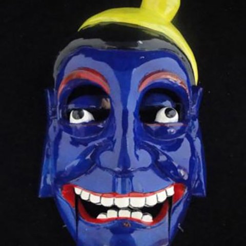 貴州漢民族 儺戯仮面 中国インテリア ウォール装飾 儀式ダンス 100%ウッド クラフト 民族アート#113