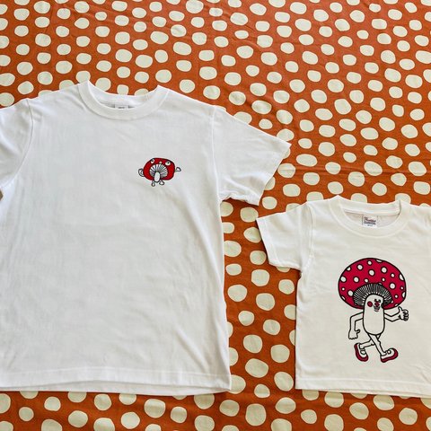 親子Tシャツ◆きのこ⑥