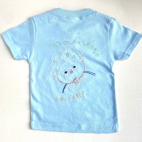 ベビー刺繍Tシャツ「たくさん泣くかもしれませんがかわいいよね」