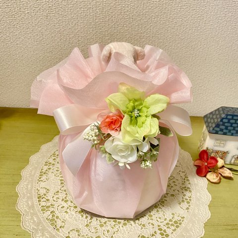 おむつケーキ　mini pink 出産祝いに！