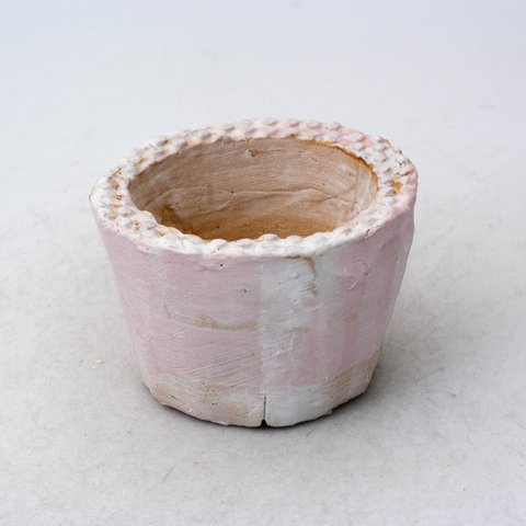 陶器製（２号ポット相当）　多肉植物の欲しがる植木鉢 PRc-ピンク8098