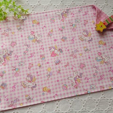 新作柄♡ランチマット♡  20×30cm 25×35cm ユニコーン チェック ゆめかわ 水玉 パステル  ランチョンマット