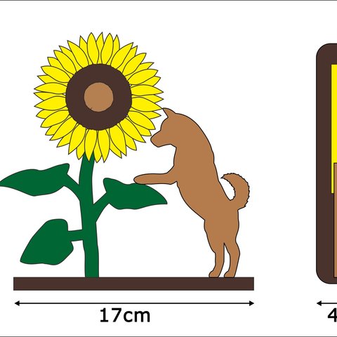 J様注文分☆柴犬のハロウィン文字・梅雨・ひまわり