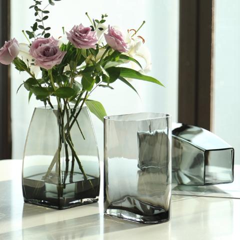 北欧 花瓶 大きい  フラワーベース  ガラス 置き物  フラワーベース 花瓶 ガラス