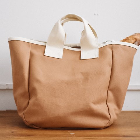 GABA TOTE BAG（モカ×キナリ）