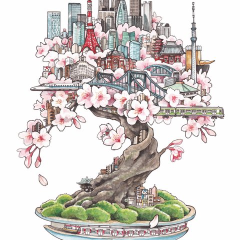 「咲く東京」A2ポスター