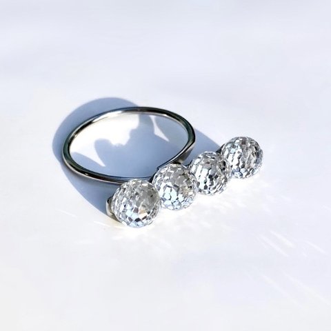 petite crystal ring