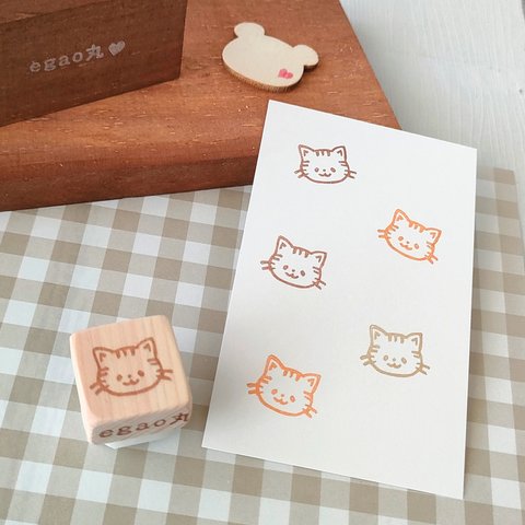 『トラ猫ちゃんのミニはんこ』消しゴムはんこ　