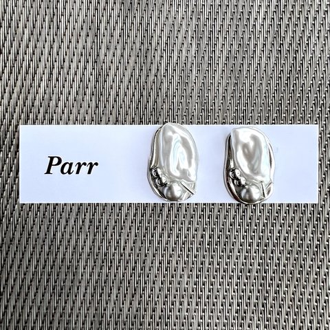 【Parr】バロックパール 耳たぶピアス