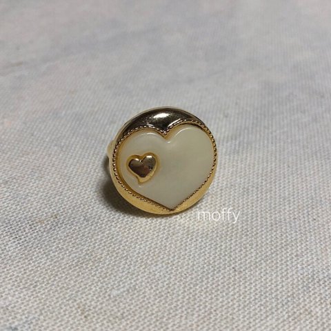 vintage button ring (0020) ヴィンテージボタンリング  レトロリング  アンティーク