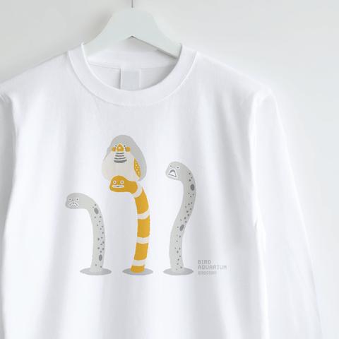 長袖Tシャツ（BIRDAQUARIUM / キンカチョウ＆ニシキアナゴ＆チンアナゴ）