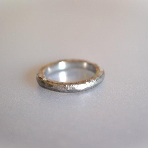 Titanium ring・チタンリング・シルバーロックseven・８号