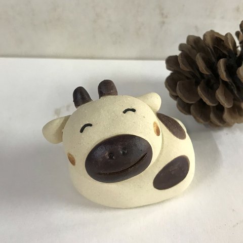 12支　うし　Ｎ-150　陶製　/cow/牛