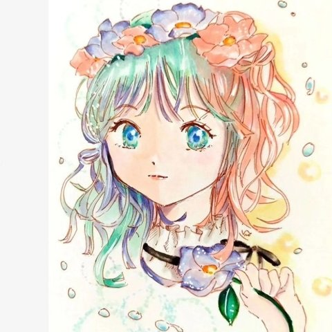 お花の子 （原画）ポストカードのみ