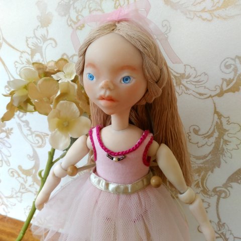 バレエ少女　handmade doll  No.038