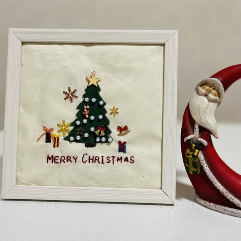 クリスマスツリー 刺繍インテリア 小物