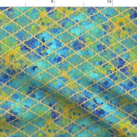 輸入生地 生地 モロッカン 印象派のクリムト様式 クリムト 名画 モロッコ モロッコ柄 ハンドメイド 素材 綿 布 おしゃれな生地