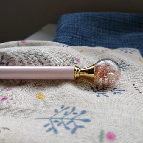 ドームキャッチボールペン(桜色)