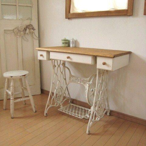 SINGER ミシン脚 drawers DESK  / WS　　