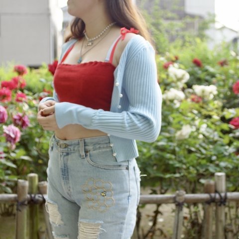 【送料無料】🍒 Cherry Pop Crop Top (チェリーポップ クロップトップ)🍒