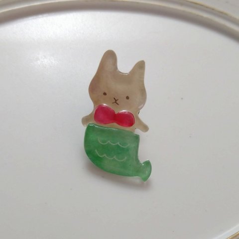 マーメイド×あにまるブローチ(🐰)🧜