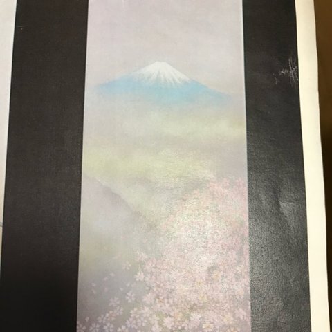 富士に桜